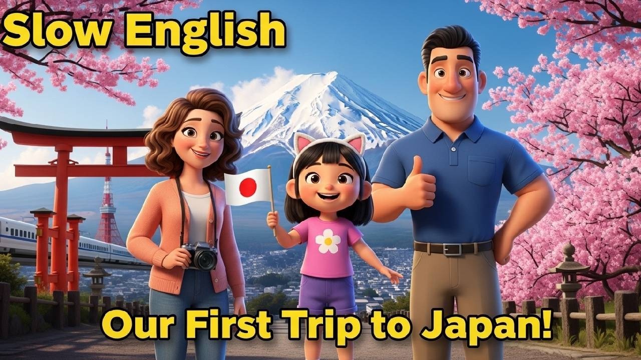 Our First Trip to Japan! 🇯🇵 Tokyo Shinkansen, Sushi & Mount Fuji | A2 Easy English