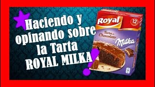 Haciendo y probando el pastel de MILKA
