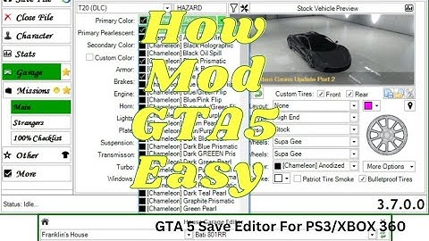 My First Moder Video GTA 5 Save Editor For PS3/XBOX 360