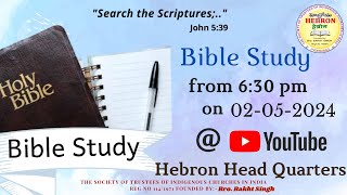 BIBLE STUDY (02-05-2024)  #HEBRONHEADQUARTERS