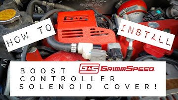How to install a Grimmspeed boost solenoid cover for a Subaru wrx sti!