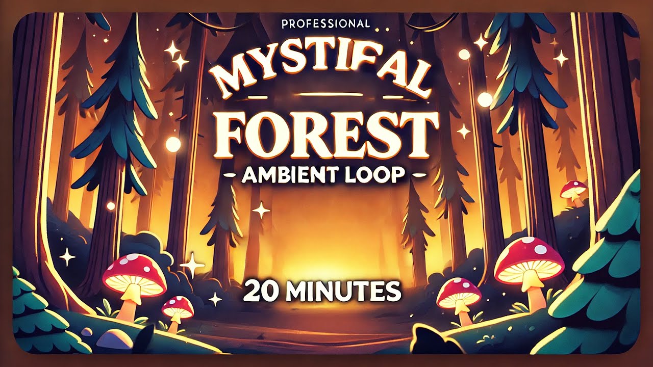 Cozy Cartoon Forest Ambience | 20-Minute Loop for Relaxation, Focus & Sleep