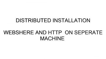 WebSphere Application Server and HTTP Server Installation