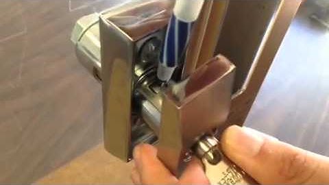 How to convert Chrome T-Handle to Abloy Lock Core
