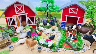 19 Minutes Satisfying with Build Cows Farm Diorama | Barn for Cows and Animals | Miniature Farm