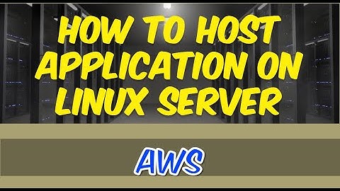 How to host Application on Linux Server | using EC2 | AWS