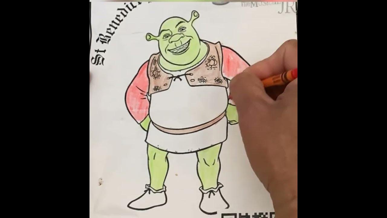 Lets Color Shrek. Fast! - YouTube