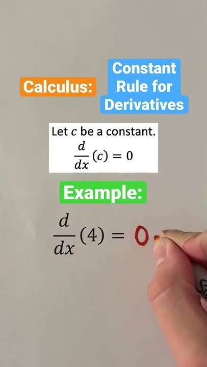 Calculus: Constant Rule for Derivatives #Shorts #calculus #math #maths ...