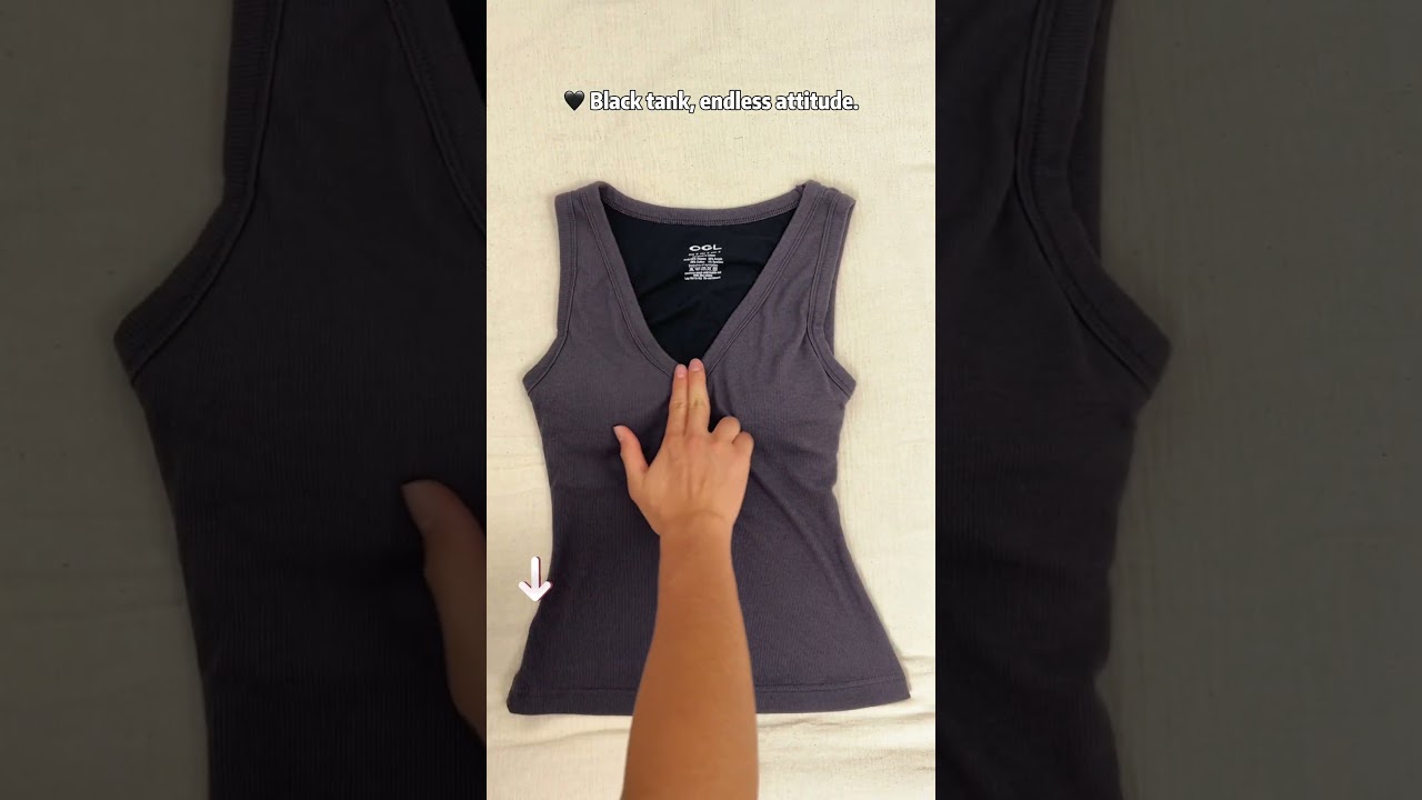 🌟 Not just basic—black tank is ICON status.