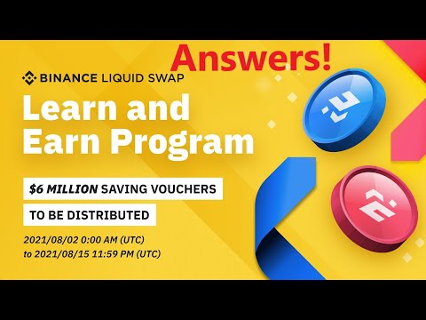   Binance Liquid Swap Learn And Earn Quiz Answers