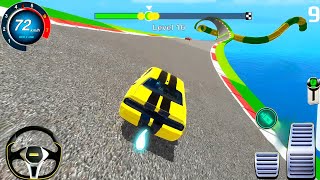불가능한 미친 자동차 메가 램프 자동차 스턴트 레이싱 드라이버 마스터 시뮬레이터 게임 안드로이드 게임플레이 P91 screenshot 1