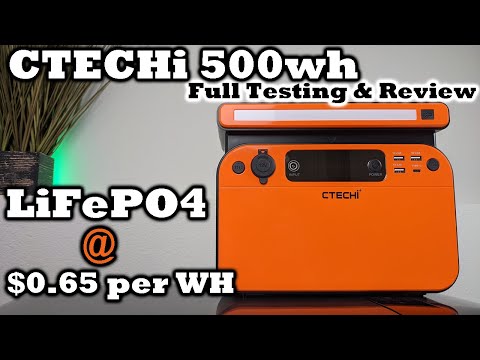 CTECHi GT500 Power Station - LiFePO4 - Excellent Pricing @ $0.65 Per WH - Wireless Charging and MORE