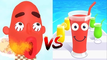 Sandwich Runner Vs. Juice Run Gameplay Walkthrough