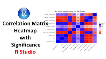 Correlation Matrix Heatmap with Significance in R | Data Visualization Tutorial