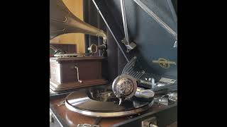 松平 晃・前進座一座 ♪野武士の歌♪ 1937年 78rpm record. Columbia Model No G ｰ 241 phonograph