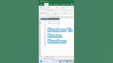 How To Use Roman Function in #Excel Tips and Tricks 💯✅