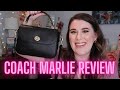 COACH MARLIE TOP HANDLE BAG REVIEW & What's In My Bag