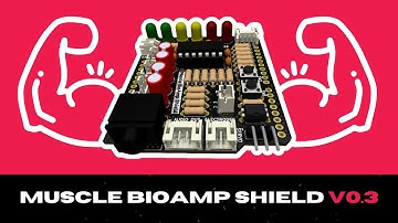 Muscle BioAmp Shield v0.3 | EMG Shield for @Arduino Uno | Launching Soon | Upside Down Labs