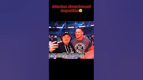 John Cena respect moments with fans❤️💯#shorts#viral#wwe