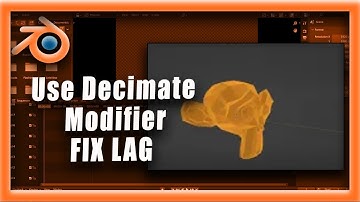 Blender Tutorial: How To Use Decimate Modifier In Blender To Fix Lag