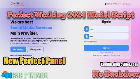 Perfect Panel | SMM Panel Script | Perfect Panel Theme | Latest Perfect SMM Script | Tamil SMM Panel