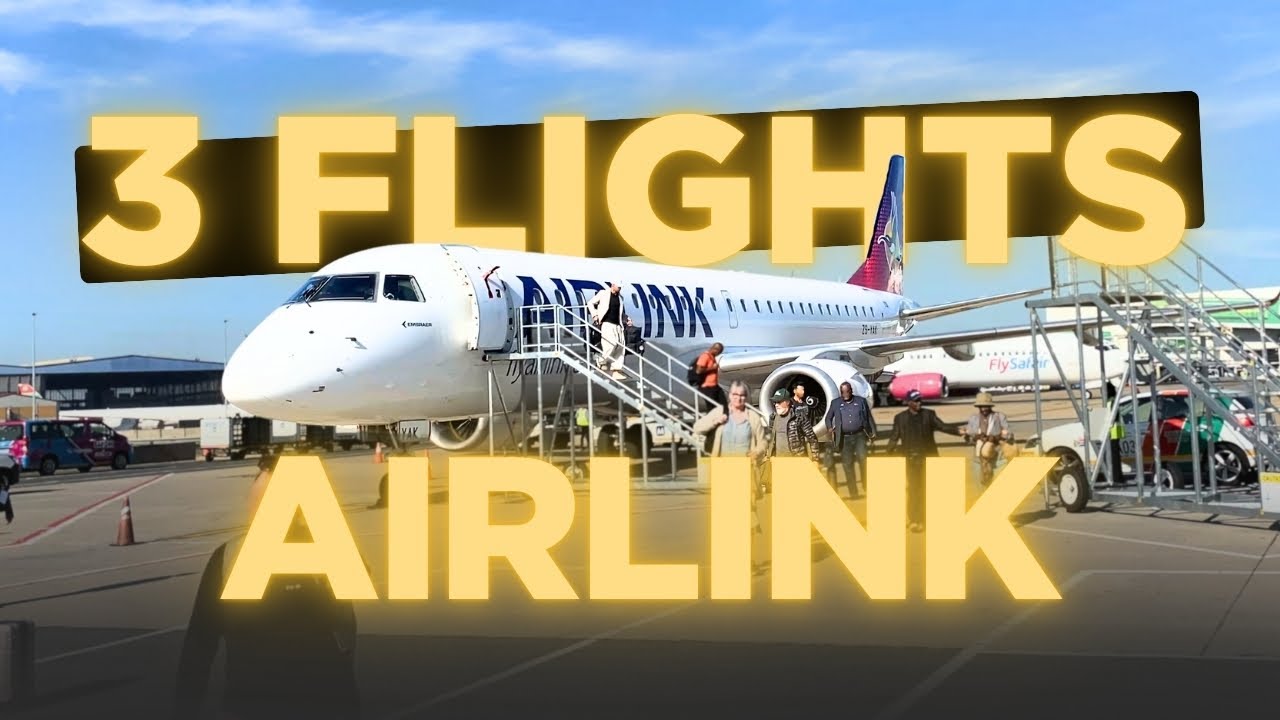 FLYING 3 TIMES IN 1 DAY | How is Airlink? 🇿🇦