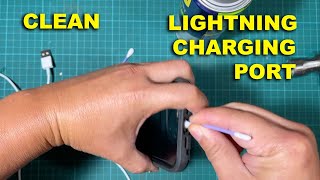 ⚡ HOW TO CLEAN IPHONE CHARGING PORT (APPLE LIGHTNING PORT)