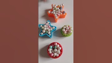 Nice video pearl reverse beutiful cookie cutter flower set|colour moti reverse|beads reverse effect