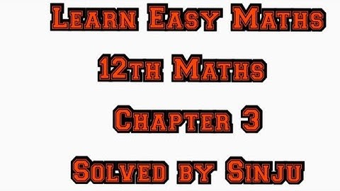 12th Maths Chapter 3 Exercise 3.1 problem 5 Samacheer State board Tamil English medium