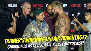 Trainer’s WARNING!* 😳 Gervonta Davis’ Coach Raises Concern Over Jake Paul Fight Rules #ufc320 