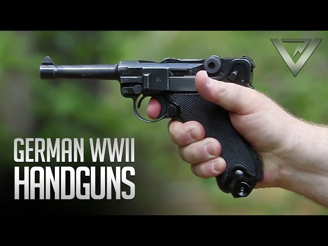 WWII German Handguns: Luger, Walther P38, Vis/Radom, Browning Hi 