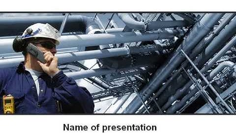 Engineering Industry PowerPoint Template by PoweredTemplate.com