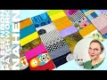 Kassenbon-Patchwork nähen aus Stoffresten: Genial für coole Unikate!