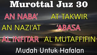Surat surat pendek Al Qur'an untuk bacaan sholat | murottal juz 30 surah an naba - al mutaffifin