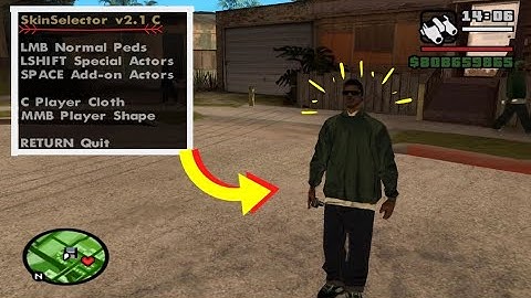 How to install Skin Selector V2.1 in Gta San Andreas 2020 || Hindi game editing GTA