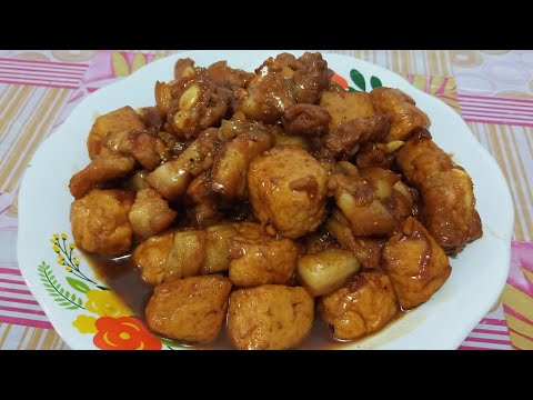 Resep Babi Kecap Tahu Telur