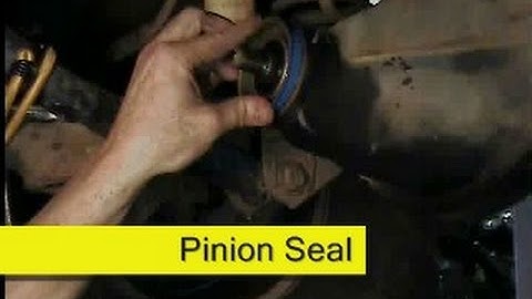 differential pinion seal replacement, Jeep Wrangler TJ, DIY
