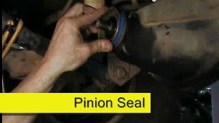 differential pinion seal replacement, Jeep Wrangler TJ, DIY - YouTube