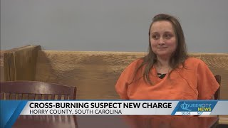 SC cross-burning suspect arrested on obscenity charge, placed on home detention
