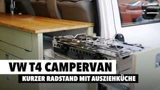 VW T4 Campervan Ausbau mit Outdoor Küche