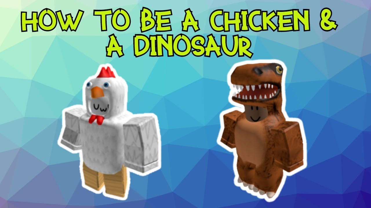 How To Be A Chicken A Dinosaur In Roblox Youtube - chicken hangouts roblox