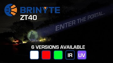 BRINYTE ZT40 - 1650 lumens zoomie flashlight, SFT-25R LED [White Light Version]