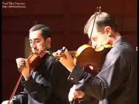 Bach Concerto for 2 Violins 2nd Mov, Kurdish Soloist Serwan Sereni & Peter McGuire/