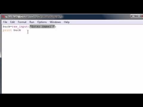 Python Programming Tutorial   8   Raw Input video x flv