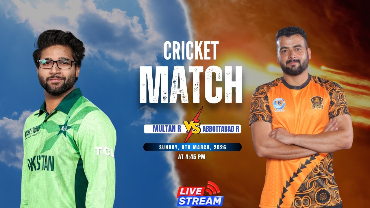 ABBOTTABAD REGION VS MULTAN REGION Live match today,ABT vs MUL 3RD T20 live cricket score commentary