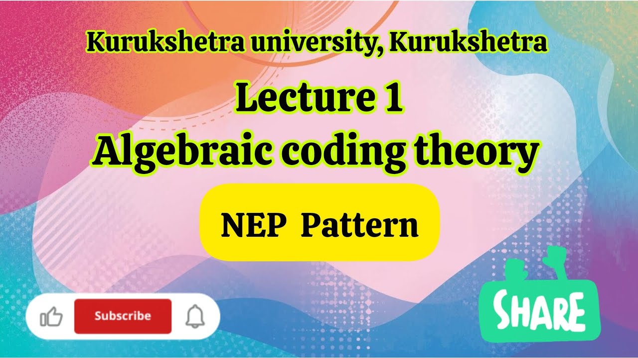 Lect 1 (unit 1 )ACT, NEP Pattern,  KUK UNIVERSITY SEM 3 