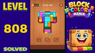 Block Color Mania – Level 808 | Fast & Clean Solution
