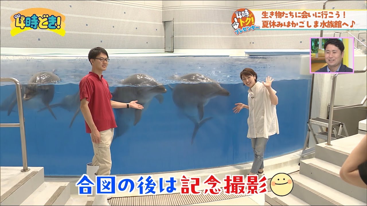 イルカと記念撮影♪夏休みはかごしま水族館へGO！　2024年7月23日（火）「4時どき！」