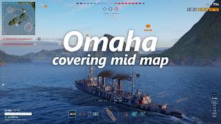 WoWS:Legends covering mid map in the Omaha