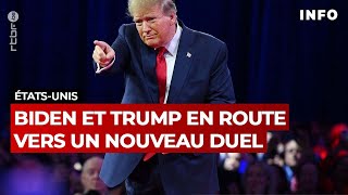 Présidentielle américaine : Joe Biden et Donald Trump en route vers un nouveau duel - RTBF Info